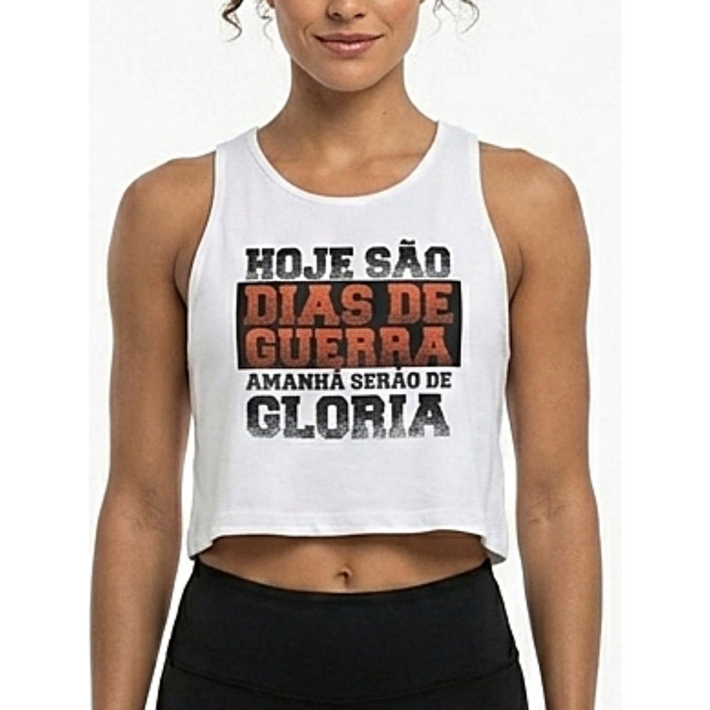Cropped Regata Academia Dias De Guerra Soltinha