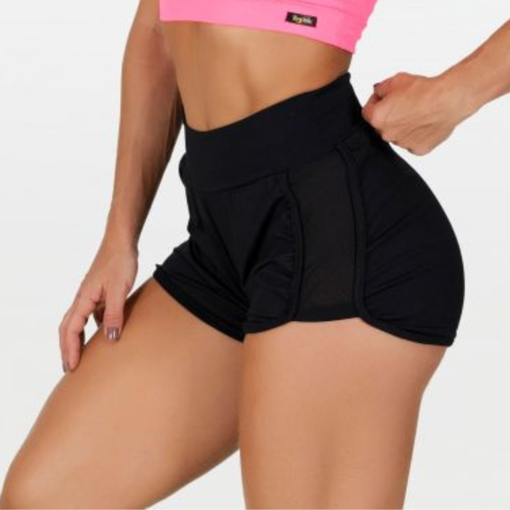 Short Curtinho Soltinho Cós Duplo Fitness Feminino Corrida Caminhada Treino (VIVIAN)