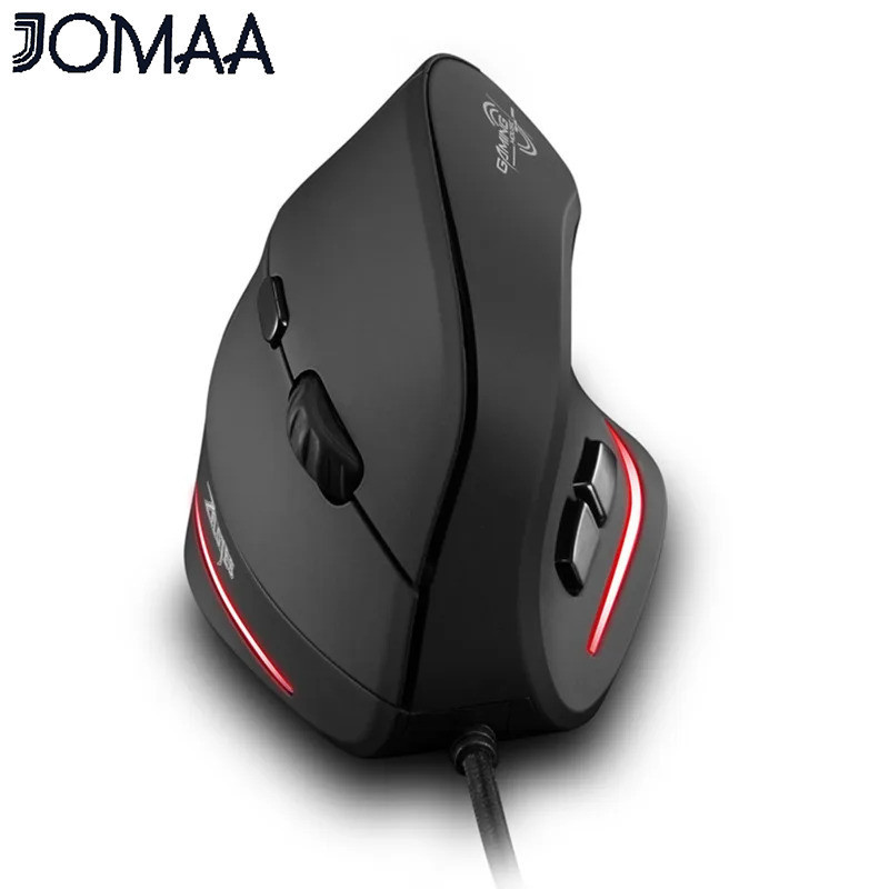 Rato jomaa Wired Vertical Gaming Mouse , USB Ergonomic 7200 DPI RGB Retroiluminado Ajustável Compatível Para Laptop Gamer