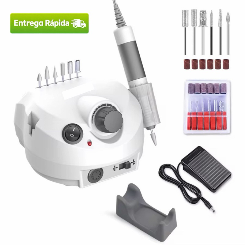 Motor Lixadeira Lixa Porquinho 35.000RPM Nails Unha Bivolt Envio Imediato