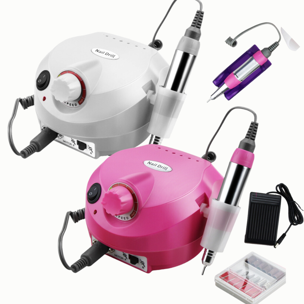 Lixadeira Porquinho Elétrica para Unhas Acrigel c/ Pedal Motor