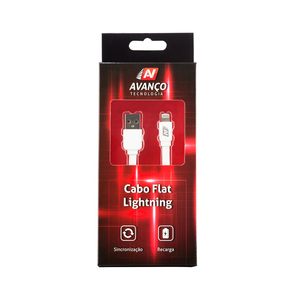 Cabo Flat Usb Para iPhone 5, 6, 7, 8 X