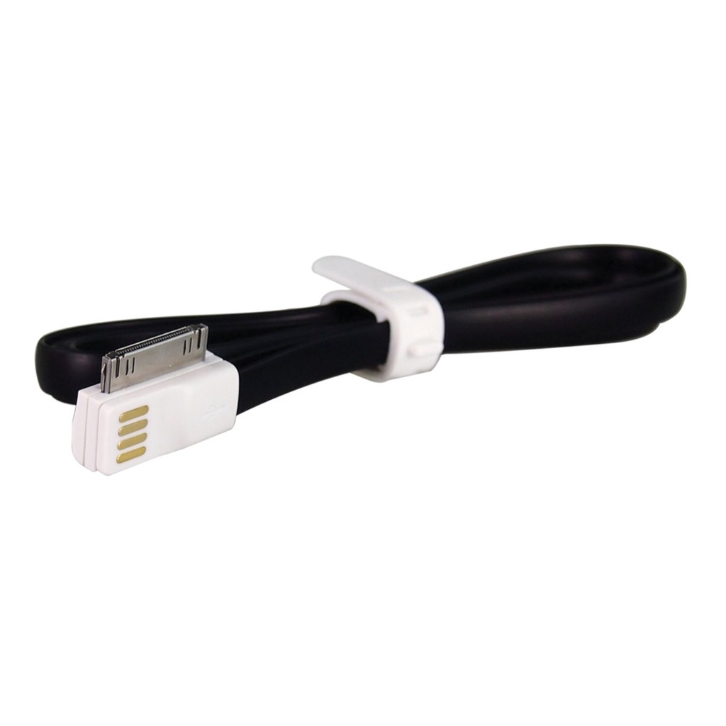 Cabo Celular Usb Flat 30 Pinos 1.2m Iphone Preto