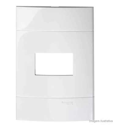 Kit 2 Placa 4x2 1 Posto Branca Decor Schneider Prm044211