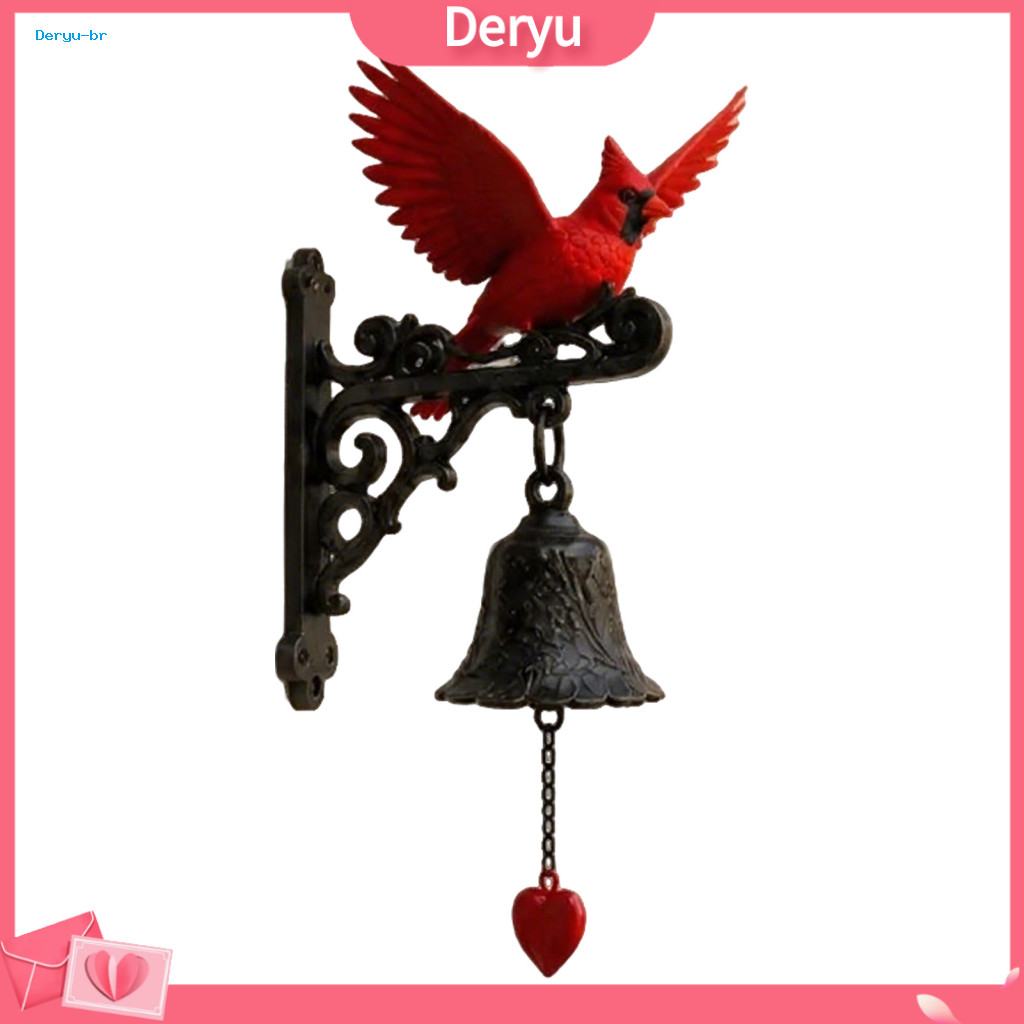 Resin Door Bell Ornament Thoughtful Gift for Ages Bird Vintage Outdoor Wall Farmhouse Style Porch Dinner Rustic Yard Dec