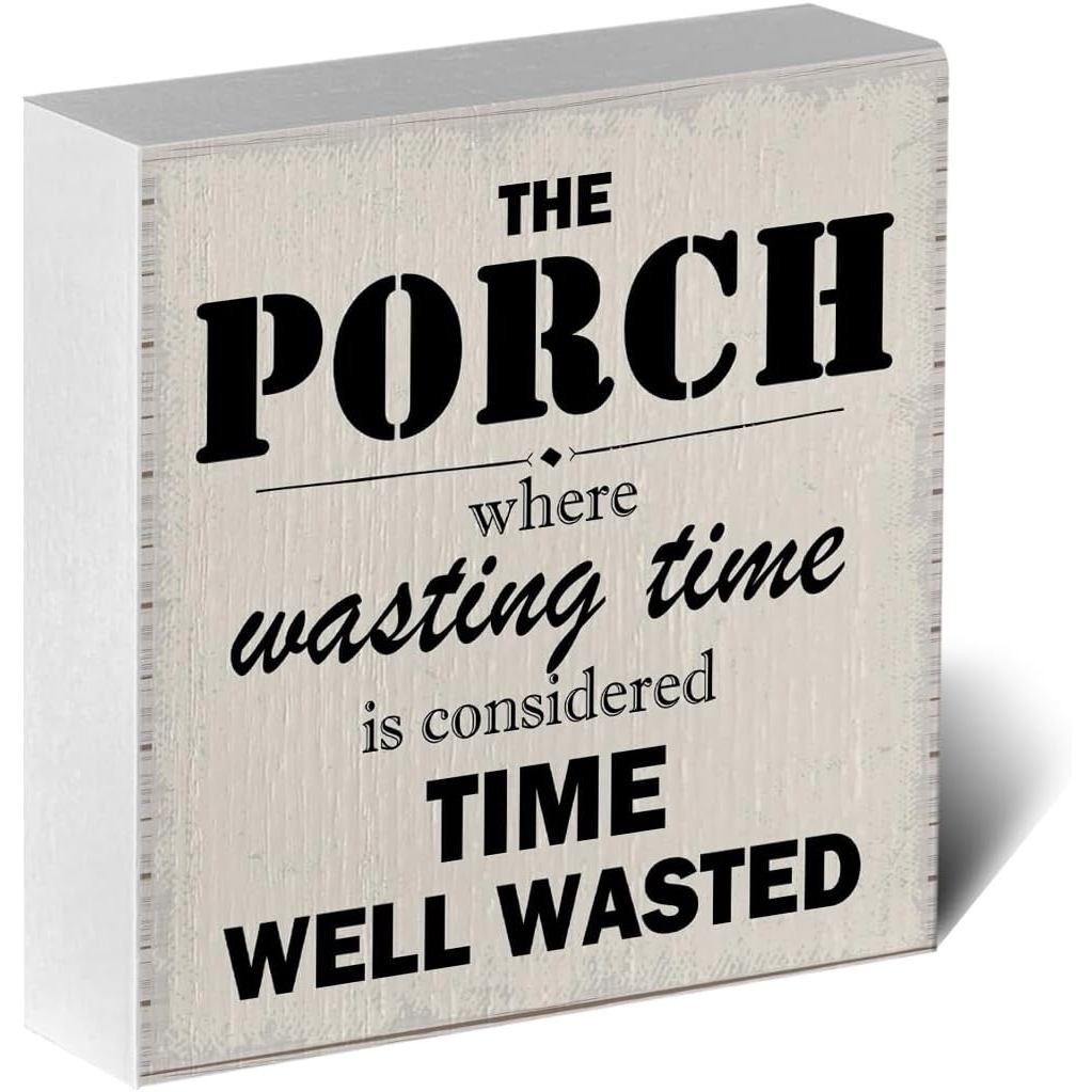 Front Porch Decor, Patio Decor, Outdoor Wooden Box Porch Sign, Rustic Back Porch Humor, Accessories, Farmhouse Gar