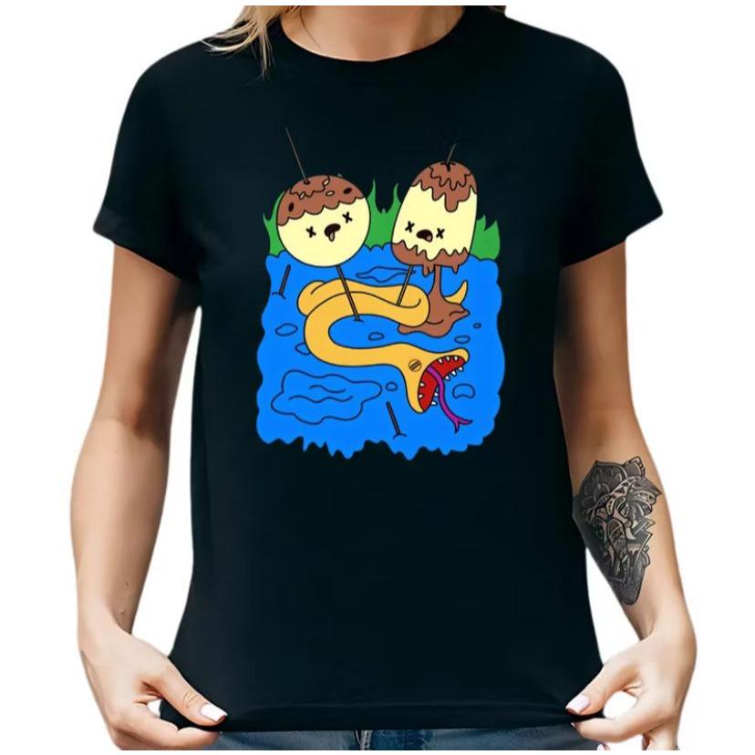 Camiseta Unissex Estampada Hora De Aventura Marceline e Princesa Jujuba Camisa Anime Street