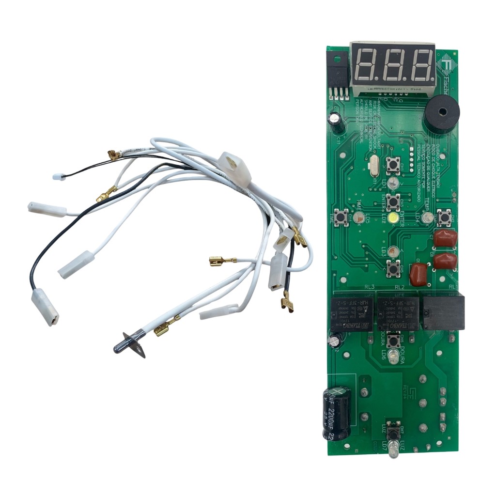 Placa forno fischer gratinatto lumem embutir + sensor 220v