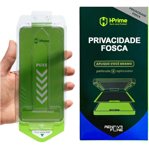 Pelicula Hprime Privacidade Aplicador Para iPhone 16 Pro Max