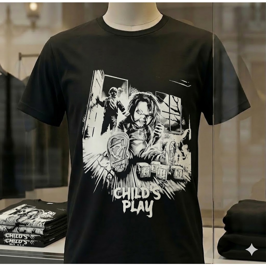 Camiseta Chucky Brinquedo Ass*ssino Childs Play Terror EXCLUSIVA