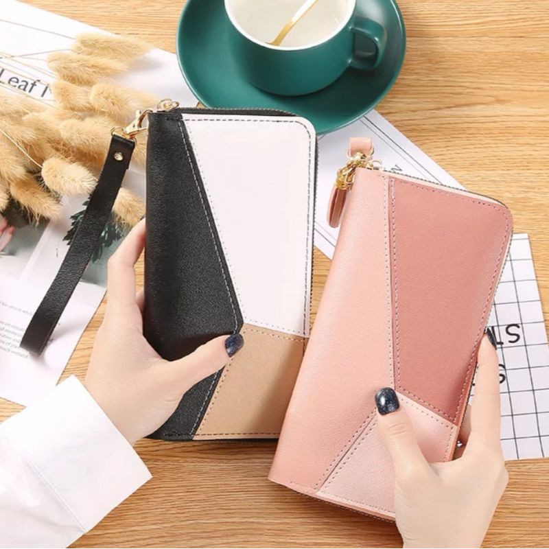 carteira feminina + alça de mão porta celular, cartão, documento,cores VARIADAS - promoção TRIANGULO