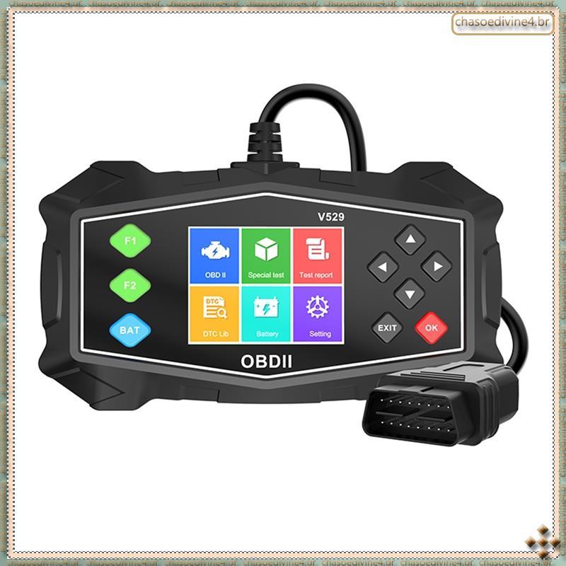 [Ykr] OBD2 Para Scanner De Carro V529 Multifuncional Obd Detector De Falhas De Veículos Instrumento De Diagnóstico OBD2