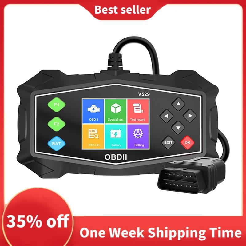 V529 OBD2 Para Scanner De Carro Multifuncional OBD Detector De Falhas De Veículo Instrumento De Diagnóstico OBD2