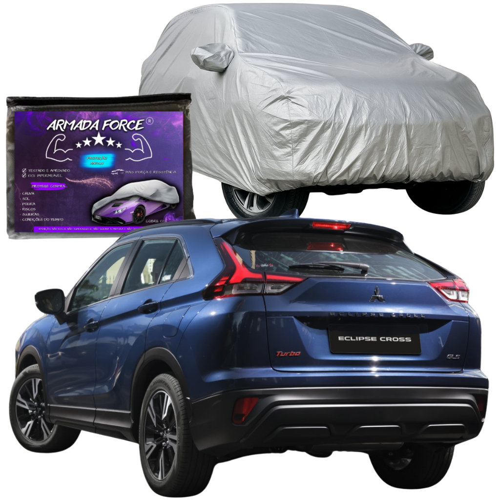 Capa De Cobrir Carro Mitsubishi Eclipse Cross Com Forro Total 100% Impermeável Proteção UV Risco
