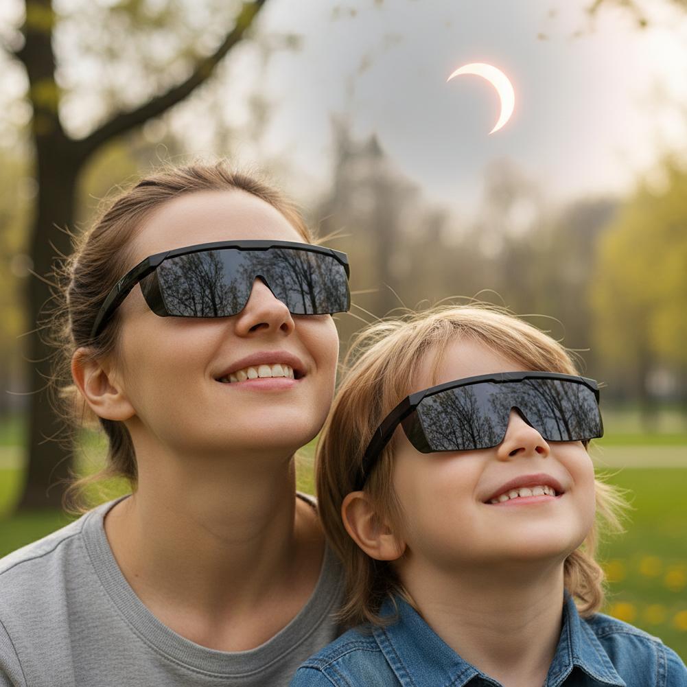 Óculos De Eclipse Solar Para Visão Segura Durante O Total E Parcial Também Protege Contra Laser Prejudicial Raios UV
