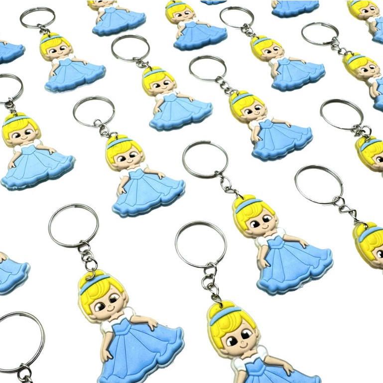 Cinderela Lembrancinha 10peças Chaveiro Tema Festa Princesas Disney