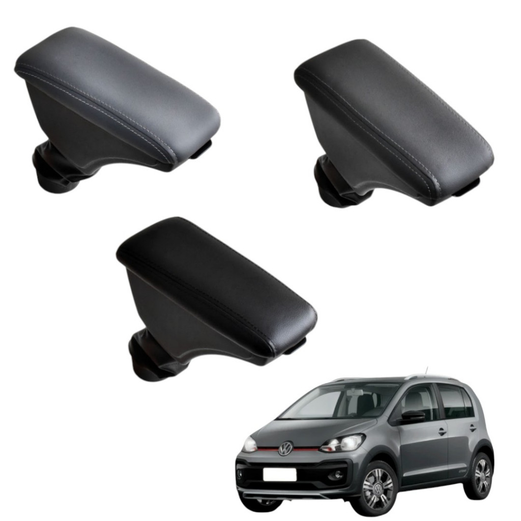 Apoio de Braço Volkswagen Up 2014 a 2021 Courvin Encosto Descanso Porta Objetos Caneta Acessórios