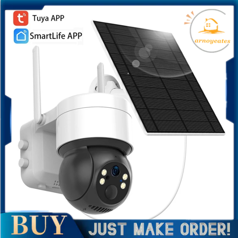 Câmera Inteligente PTZ 3MP , Movida A Energia Solar Humana , 4G , Wi-Fi , Sistema De Vigilância Tuya Com Painel , Função