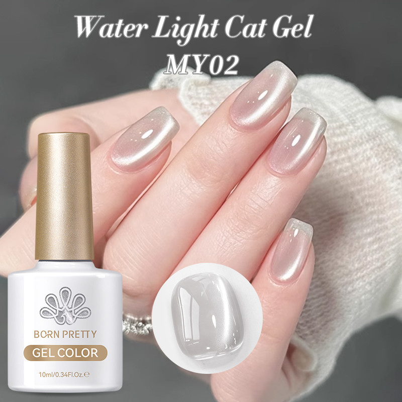BORN PRETTY Water Light Cat Magnetic Eye Unha Polonês Espumante Magnético Soak Off UV LED Varnis Semi Permanente