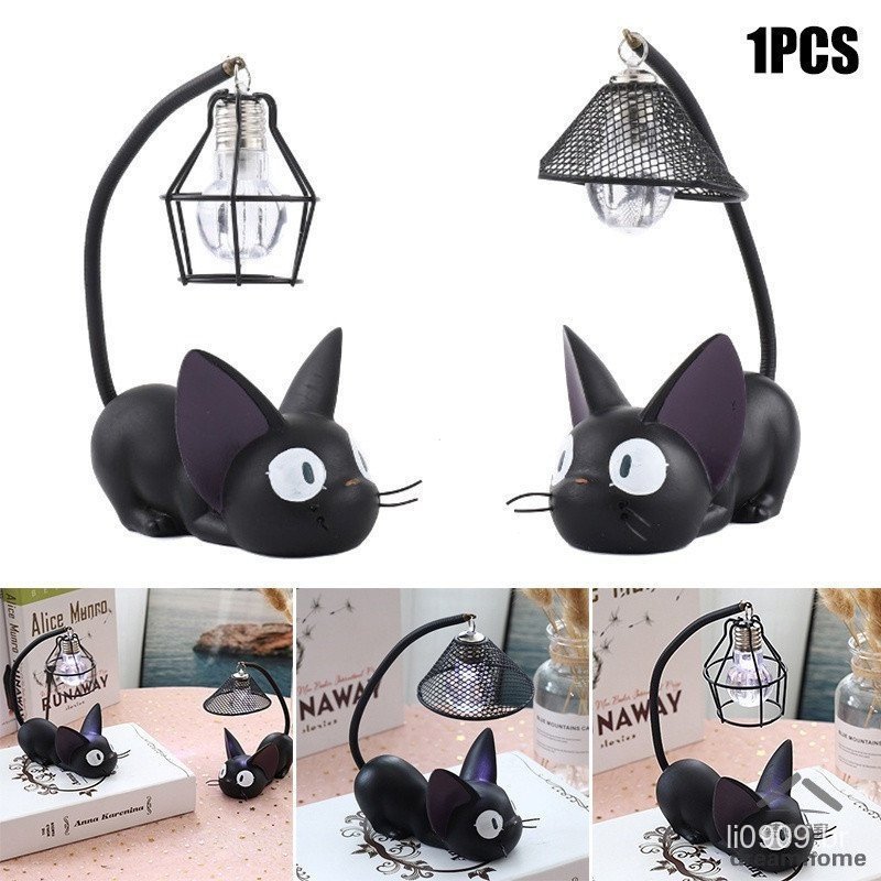 Luz Noturna do Gato de Kiki para Crianças Ghibli O Serviço de Entrega de Kiki Lâmpada de Brinquedo de Gato Preto para Pr