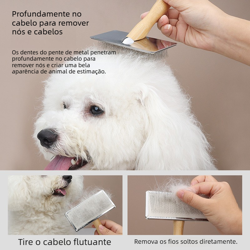 Pet  Brush Dog Cat Grooming Comb, Hair Removal Deshedding Brush, Pet Hair Comb for Long Short Hair Dogs Cats Fur Sheddin