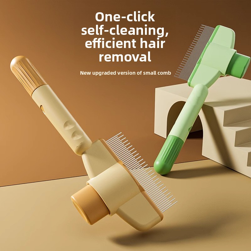 PetGroom Pro Detangling Comb-Escova Removedora De Pêlos De Gatos E Cães , Ferramenta Anti-Nó Com Agulhas De Aço Inoxidáv