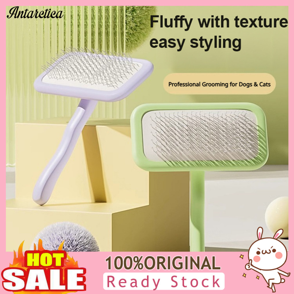 Shedding Reduction Comb Cat Dog Deshedding Brush Pet Grooming with Angled Teeth Remove Loose Undercoat Dematting Massage