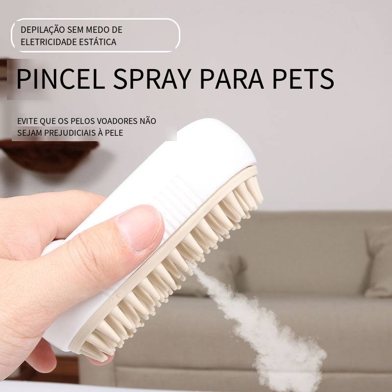 Um botão Electric Spray Comb para gatos Cães New Cross-Border Anti-Fly Bath Hair Removal Sedative Brush Made Plastic Gro