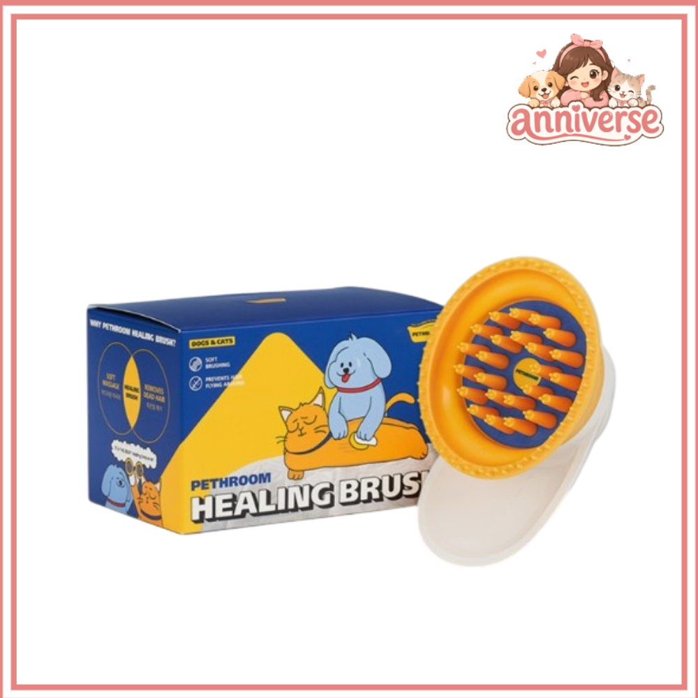 PETHROOM Healing Brush Deshedding Grooming Comb Branco Gratuito (Tamanho Único) Para Cães E Gatos