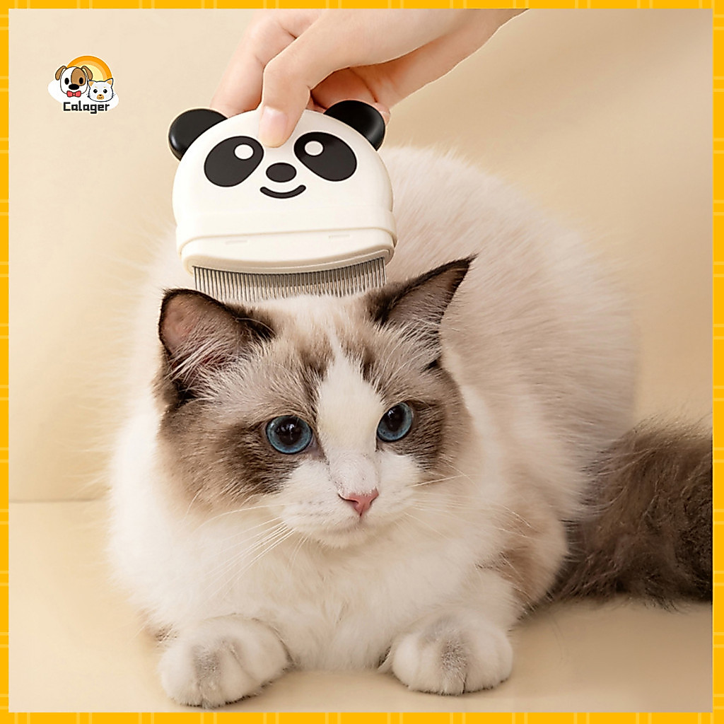 Self Slicker Brush for Pets Pet Grooming for Cats and Dogs Detangling Comb with Self-cleaning Button Dense Teeth Sheddin