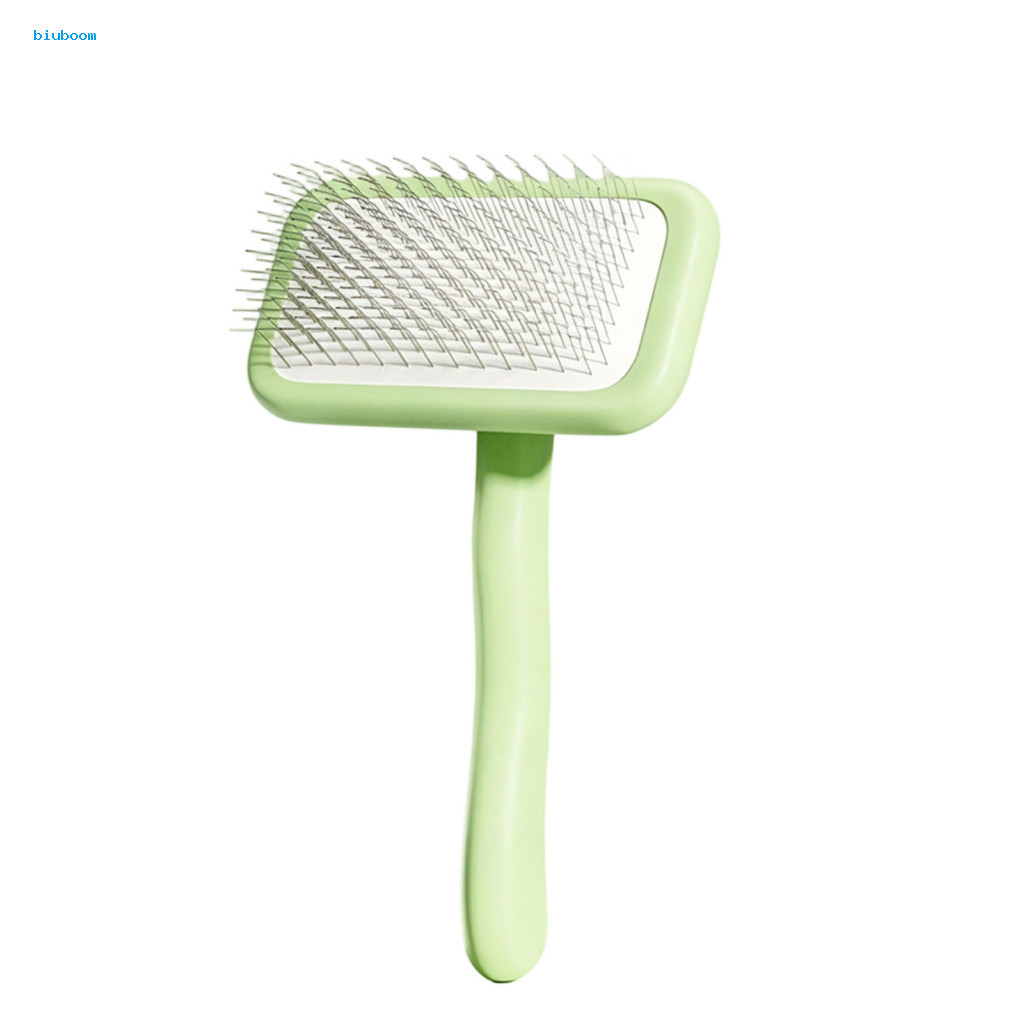 Cat Deshedding Brush Pet Grooming Comb for Cats Dogs Angled Teeth Remove Loose Undercoat Dematting Massage Tool for Long