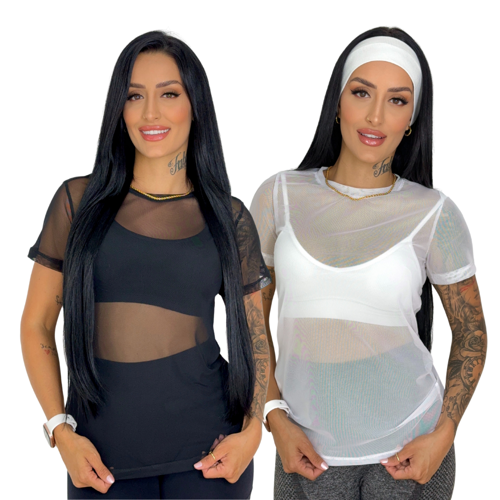Camisa - Blusa Soltinha Academia Fitnees Branco