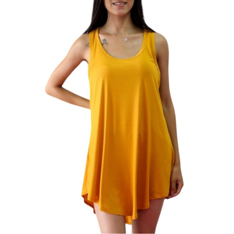 Regata Longline Fitness Feminina Não Marca o Bumbum | Blusa Soltinha Academia Confortável