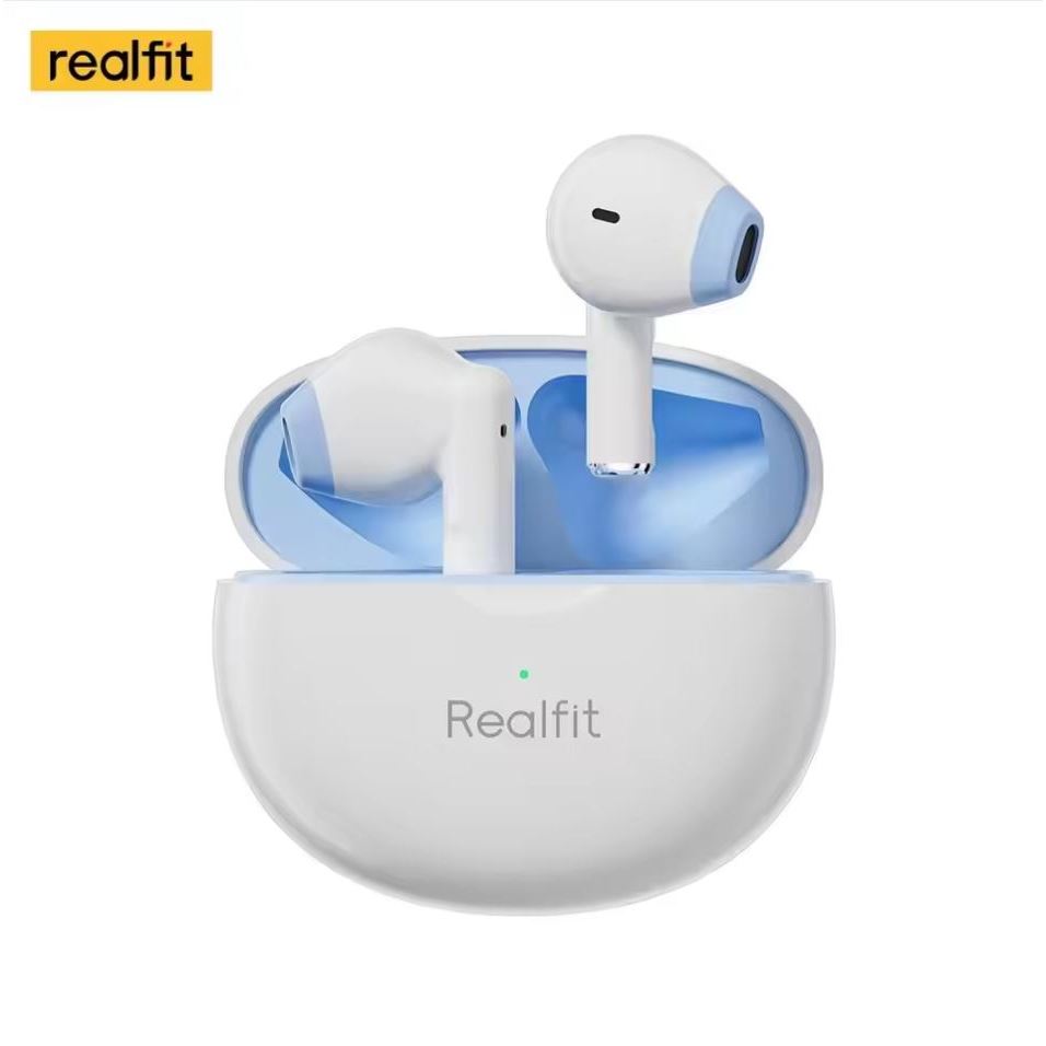 FONE DE OUVIDO REALFIT F2 TWS - BT WIRELESS - White-Blue