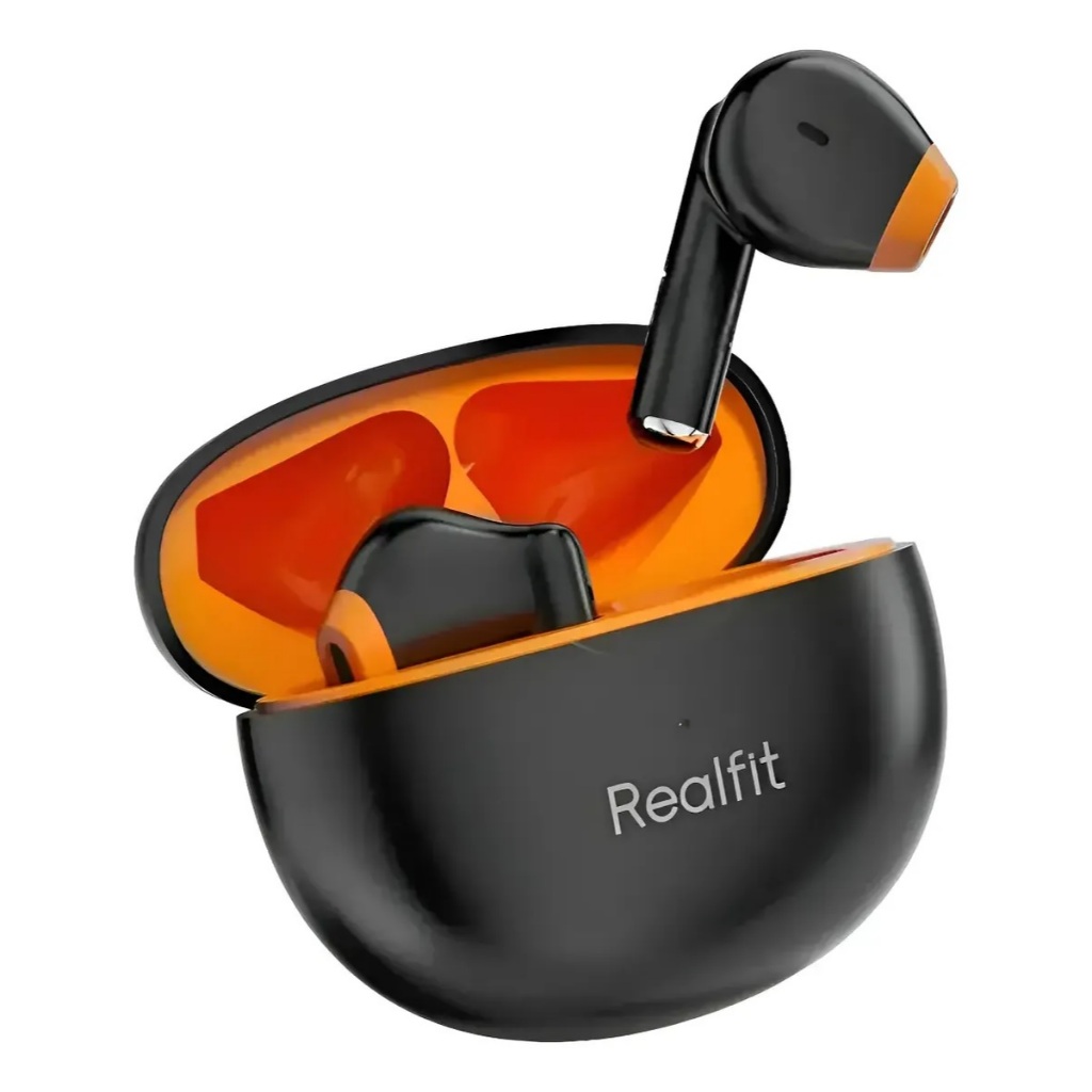 Fone Sem Fio Bluetooth Realfit F2 Tws Earphone Preto