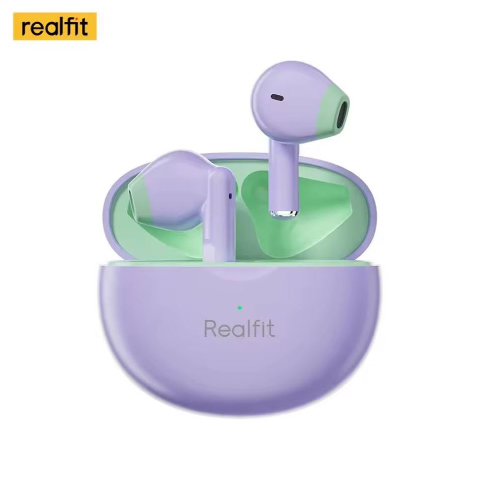 FONE DE OUVIDO REALFIT F2 TWS - BT WIRELESS - Purple-Green