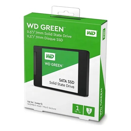 Western Digital 1TB SATAIII 2,5 polegadas WD Green SSD para laptops