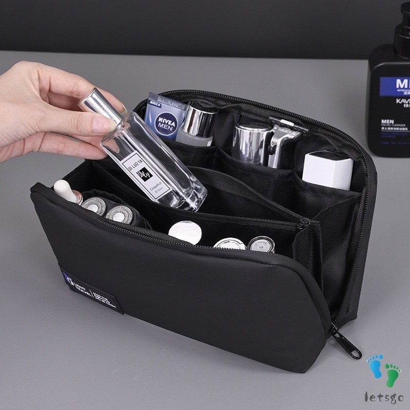 Organizador De Viagem De Luxo Elegante Para Carregadores De Laptops-Bolsa De Cabo Digital Portátil Espaçosa