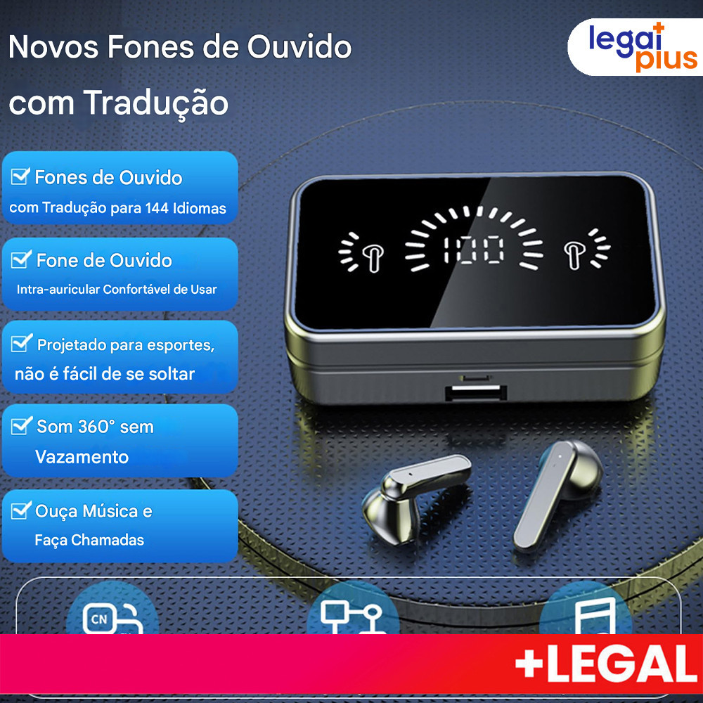 S20/E6S Fones De Ouvido TWS Sem Fio Duplo com Case Suporte de Celular Bluetooth 5.2 IPX5 Com Microfone, Esportivo