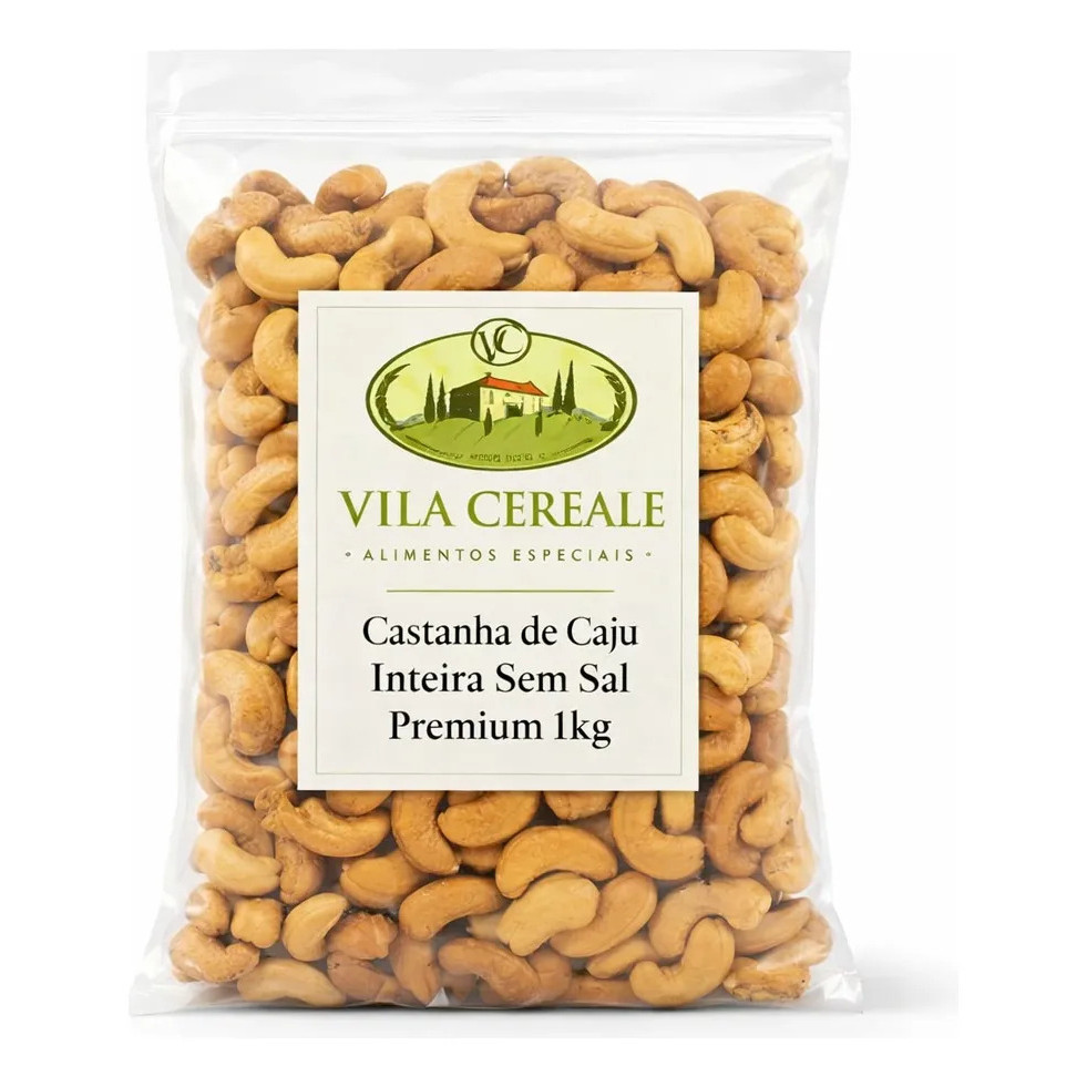 Castanha De Caju Inteira Sem Sal Premium 1kg