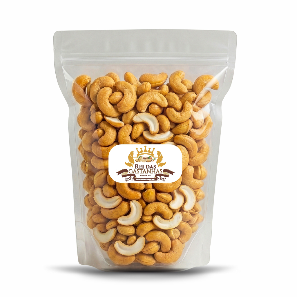 Mix de bandas e inteiras - Castanha De Caju Torrada COM SAL   [PREMIUM] 500G/1KG - SAFRA 2025
