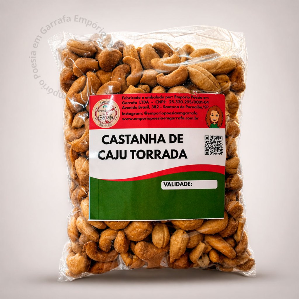 Castanha de Caju W1 Torrada Inteira com ou sem sal Premium 500g