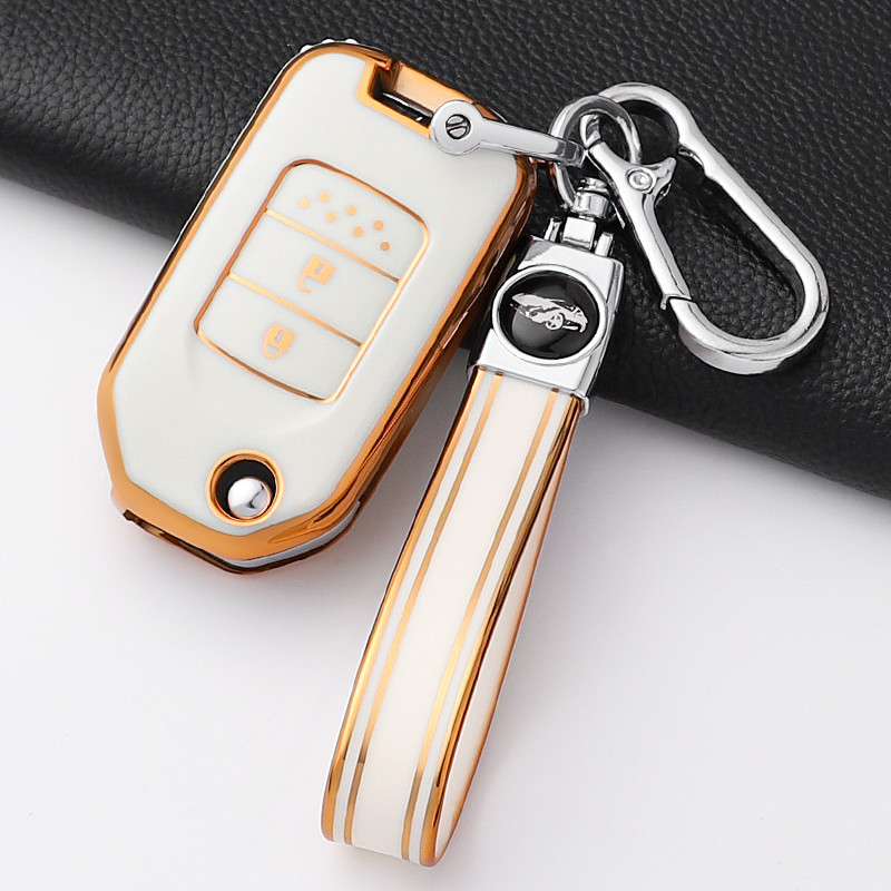 Novo TPU Caso Chave Do Carro Capa Escudo Fob Para Honda Civic Accord Cidade Odyssey CR-V XR HR Vezel Jade Jazz Crider Ac