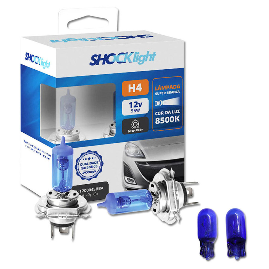Lâmpadas Super Brancas Farol Honda Accord H4 8500k + Brinde (W5W)