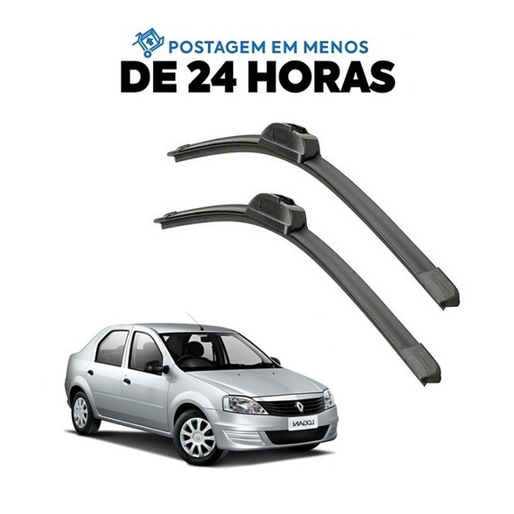 Kit Palheta Limpador Parabrisa Logan 2008 2009 2010 2011 2012