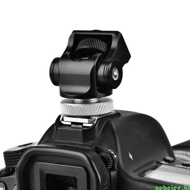 zebeiee Hot Shoe Stand Caracóis Tripés Mount Para Câmeras DSLR Amortecimento Ajustável Estabilidade Aprimorada