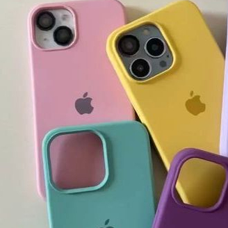 Capa Capinha Case Para Iphone 15 15 Pro 15 Pro Max Silicone Aveludada Premium