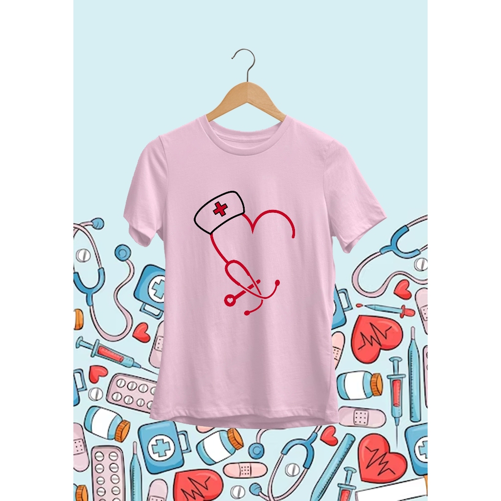 Camiseta Enfermeira Anti Pilling 100% Malha Premium MASCULINA/FEMININA, FACULDADE, CURSO