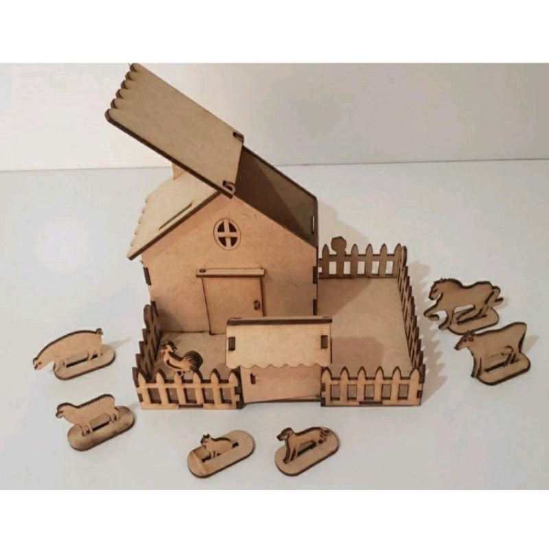 Fazenda Fazendinha com Animais Brinquedo Infantil mdf Decorativo PROMOÇÃO IMPERDIVEL promoção de lançamento