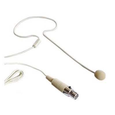 Microfone Mini Ear Csr 40 Para Sem Fio Mini Xlr 4 Pinos - Bege